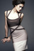 Sexy Halter Neck Ombre Color Block Club Party Bandage Dress